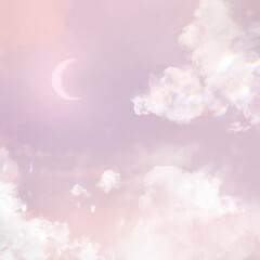 Dream pastel sky digital paper background