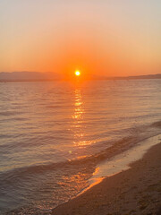 sunset on the beach