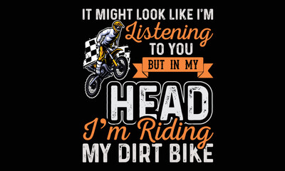 Dirt Bike T-shirt Design lovers