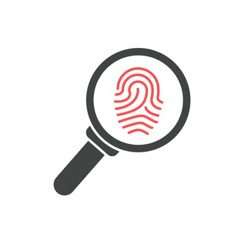 Fingerprint icons  symbol vector elements for infographic web