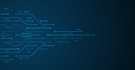 Abstract arrow direction. Technology background