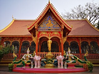 Fototapeta premium Buddhist temple in Vientiane, Laos
