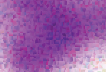 Light Purple vector pattern with crystals, rectangles.