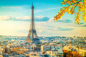 eiffel tour and Paris cityscape