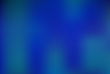 Dark BLUE vector blurred bright template.