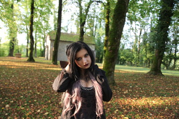emo gothic girl