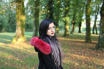 Naklejka premium emo gothic girl