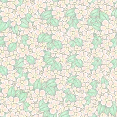 Tuinposter seamless floral pattern © MockupsShop