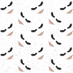 seamless pattern with red and black pepper