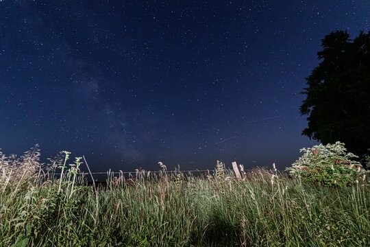 view of the milky way from the location eifel germany