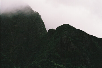 clouds over the mountains
