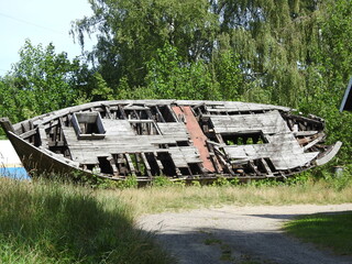old abandoned boat