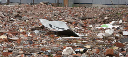 Construction rubbish and debris