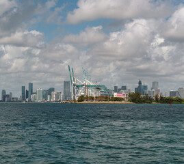 port miami usa florida views skyline city 