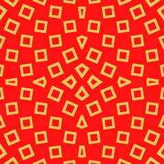 Squares, kites background. Geometric ornament. Quadrangles backdrop. Polygons wallpaper. Checks motif. Digital paper. Textile print. Web design. Abstract image. Seamless pattern. Vector art work.