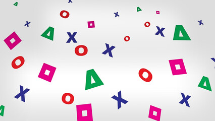 colorful geometric wallpaper, gaming theme