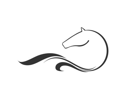 Horse symbol vector. Logo design element