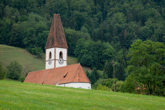 Pfarrkirche Hl. Georg . Adriach . Frohnleiten . Steiermark. Österreich