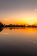Sunset At Broadwater Lake in Harefield UK