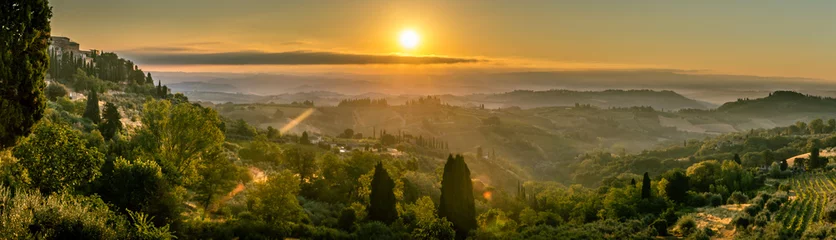 Fotobehang Toscane San Gimignano Sunrise  © Geoff