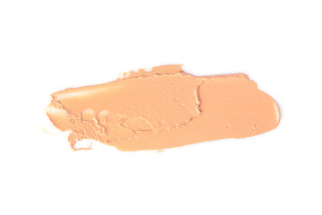 Make-up foundation bb-cream smudge powder creamy white isolated background
