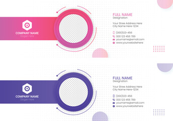 Professional and creative email signature template design 10