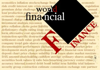Poster business and finance tag and word cloud, inspired of modern art of the early 20th. century © Kirsten Hinte