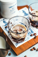 cup of coffee cold espresso tonic summer drinks