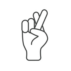 Fototapeta na wymiar promise gesture icons symbol vector elements for infographic web