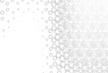 Light silver, gray vector pattern with spheres.