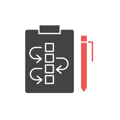planning icons  symbol vector elements for infographic web