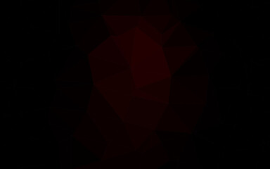 Dark Red vector abstract mosaic backdrop.