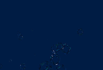 Light Blue, Green vector background with bubbles.