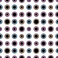 Summer seamless magic evil eye pattern for fabrics and textiles and packaging and gifts and linens and wrapping