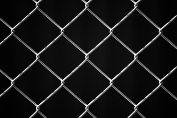 Naklejka premium metal mesh,in the photo a mesh on a gray background