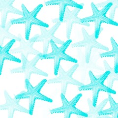 Fototapeta na wymiar seamless pattern with starfishes