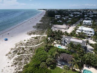 Sandy paths to the beach on Anna Maria Island, Bradenton, Florida