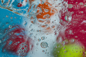 Beautiful view of water texture of abstract design with colorful tones.