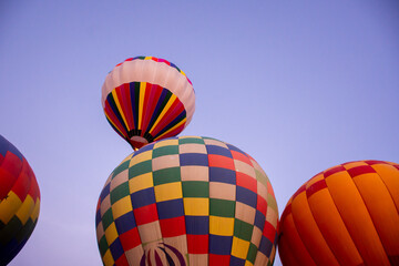 Naklejka premium Colorful Hot air balloons in the sky