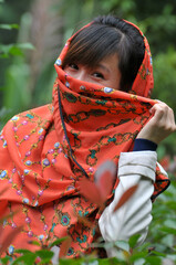 a chinese woman in traditional clothing