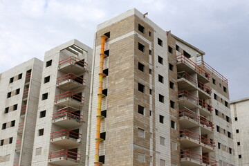 Fototapeta premium Work and working tools at a construction site in Israel.