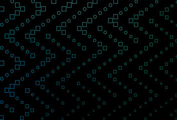Dark Blue, Green vector pattern with crystals, rectangles.