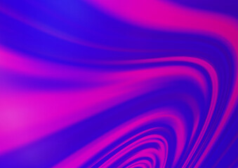 Obraz premium Light Purple vector pattern with curved circles.