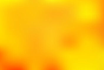 Light Yellow, Orange vector blurred shine abstract pattern.