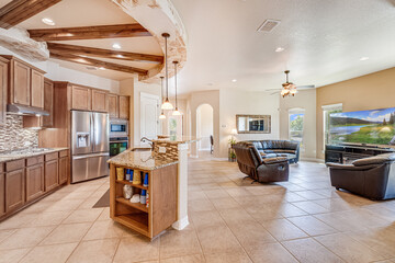 a warm and welcoming home kitchen
