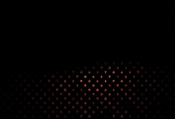 Dark red vector template with poker symbols.