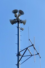 防災無線と青空