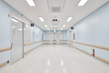 corridor in hospital corridor
