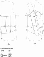 bustier pattern