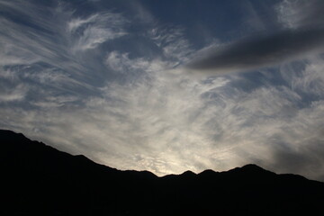 Fototapeta premium clouds over the mountains